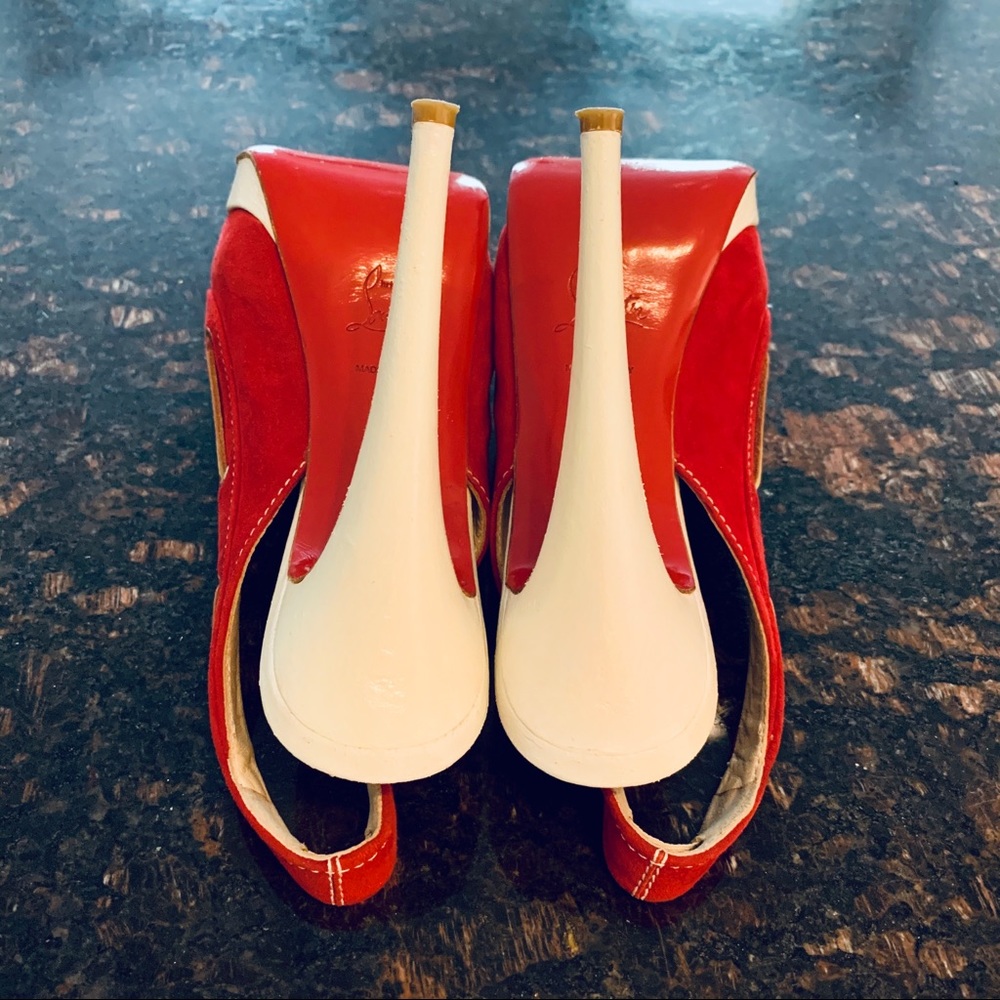 ✨SOLD✨Christian Louboutin Jefferson Peeptoe 140mm - Picture 7 of 11